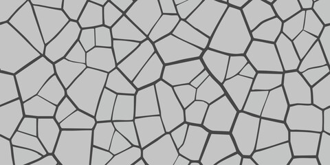 Obraz premium Abstract geometric background with a cracked pattern on a light gray surface, a subtle and textured visual