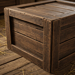 무엇이 들었는 지 알 수 없는 나무상자