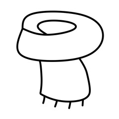 Scarf icon vector