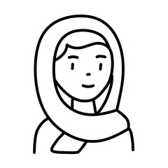 Scarf icon vector