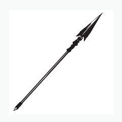 vector drawing of a spear