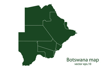 Obraz premium Botswana map