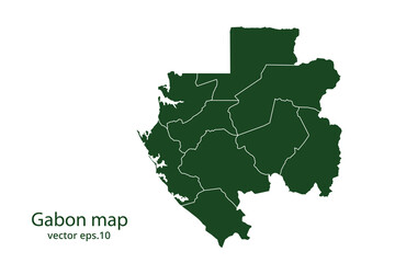Fototapeta premium Gabon map