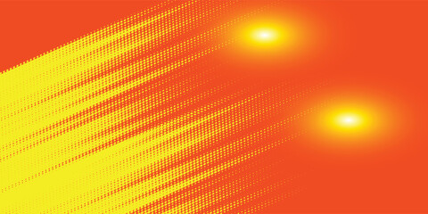 Obraz premium Dots halftone yellow and dark blue color pattern gradient grunge texture background. vector grunge