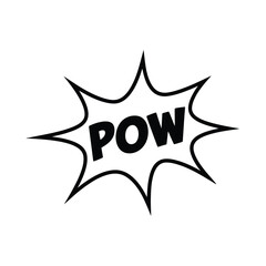 Comic book pow explosion sound effect