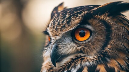 Intense Gaze Owl  This