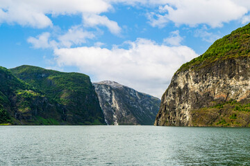 Journey through the stunning Naeroyfjord scenery