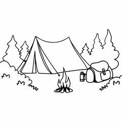 Camping and Wilderness Icons