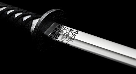 Blade and steel hunting knife near a glowing cigarette on black background