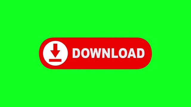 download button icon animation, Download sign icon. rectangle shape download button. Flat Design Download. Download icon Animation, 4k Download Push Buttons for YouTube. red Download click button.