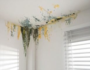 Moldy corner of a room