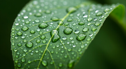Raindrop Leaf Veins