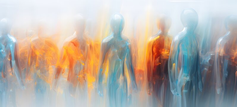 Tiny figures from life white walker ,generative AI