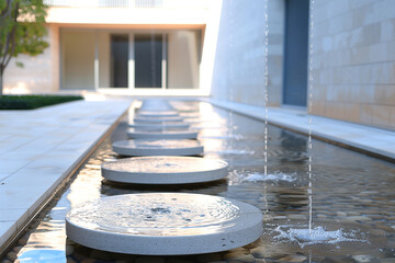 water fountain in the garden
