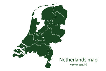 Fototapeta premium Netherlands map
