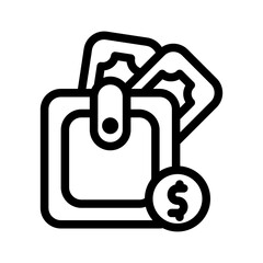 icon payment with style outline