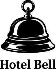 bell icon silhouette vector illustration