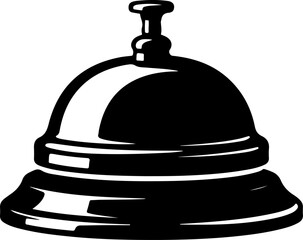 bell icon silhouette vector illustration