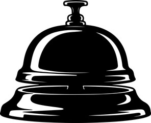 bell icon silhouette vector illustration