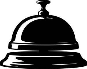 bell icon silhouette vector illustration
