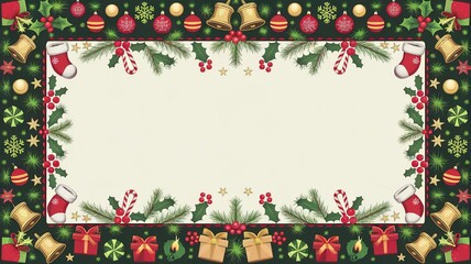 hires for Christmas background and presentation 16 9 size with items and decoration with gifts, accessories and colored balls 