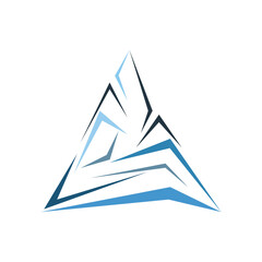 triangle icon logo template vector