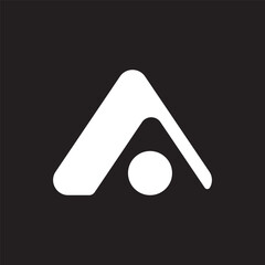 triangle icon logo template vector