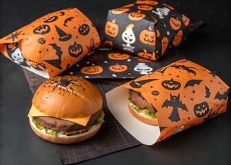 Halloween theme burger