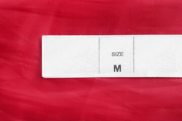 Size M clothes label