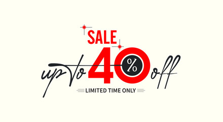 up to 40% off