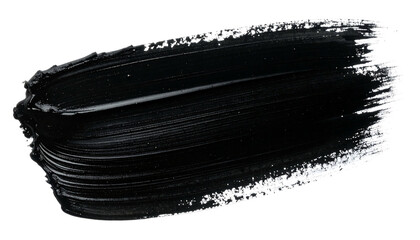 Black paint brush stroke texture background.