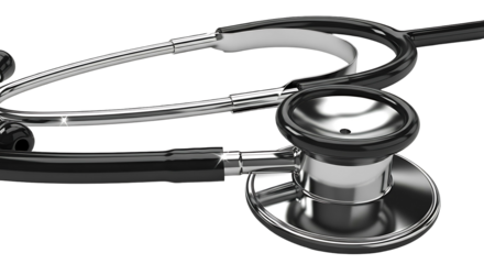 Medical stethoscope instrument for doctors and healthcare professionals.