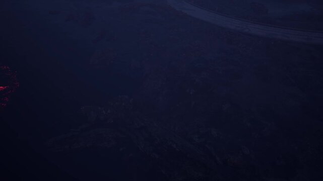 A glowing pentagram appeared on the bottom of a sea bay or lake. Halloween	
