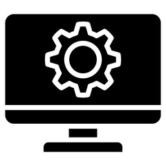 Monitoring Screen  Icon Element For Design