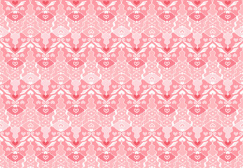 ハートのエンジェルのパターン可愛い素材