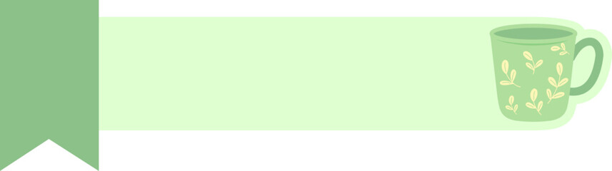 Cute Banner Header with Mug