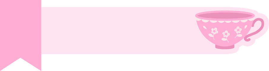 Cute Banner Header with Mug