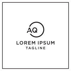 Obraz premium aq circle logo