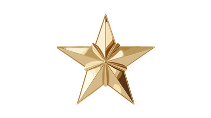 Fototapeta premium A golden star, a symbol of achievement and excellence.