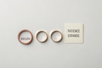 Rings Expanding Outward Representing Patience and Growth