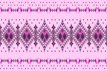 Geometric pattern Purple tones. Seamless Native American tribal fabric.Ethnic motif. tiles, picture books,rug,carpet,Patola saree. design vector illustration for woven textile printing blanket fashion