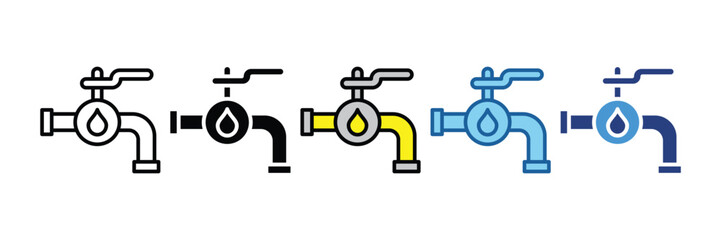 Valve Control  Icon Element For Design