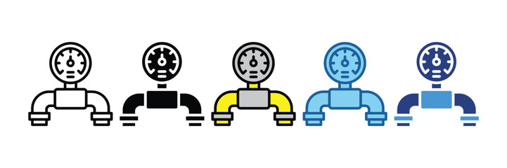 Pressure Gauge  Icon Element For Design