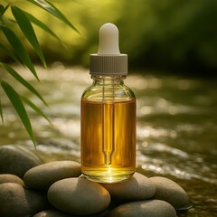 Glass Dropper Bottle with Liquid &ndash; Cosmetic and Skincare Packaging