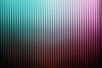 Abstract vertical ribbed texture with a gradient of teal, turquoise, pink, and burgundy colors