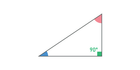 Right Triangle Icon in Mathematics.