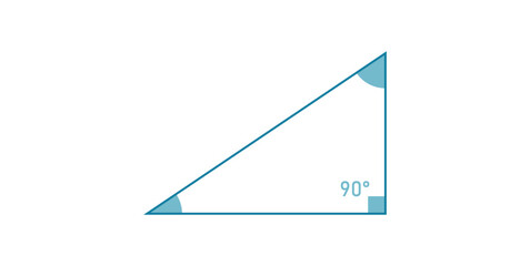 Right Triangle Icon in Mathematics.