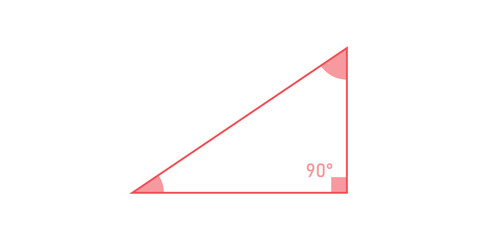 Right Triangle Icon in Mathematics.