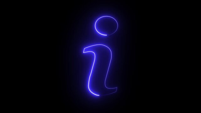 Neon help desk icon color glowing animated black background. Help desk in circle shape icon animation Help desk icon glowing neon red color animation black background.