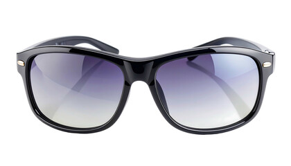 Stylish black sunglasses with gradient lenses for eye protection.